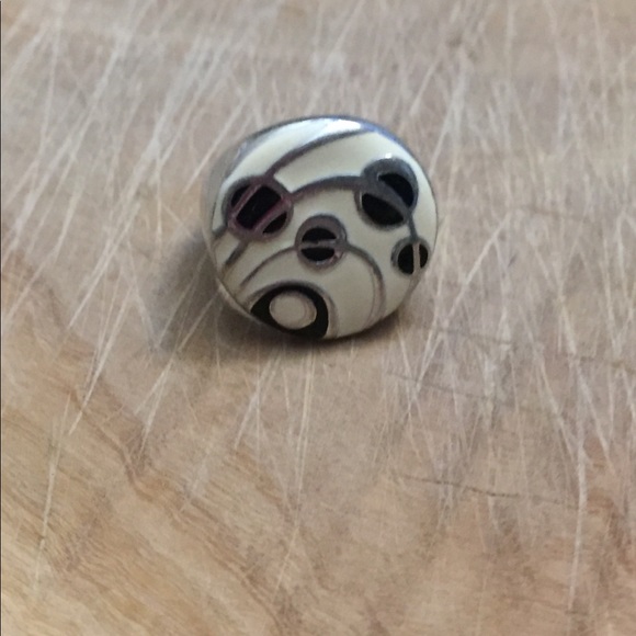 Awesome retro enamel 925 sterling silver ring - Picture 6 of 6